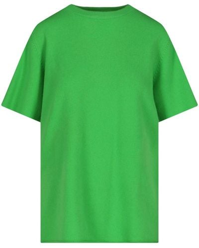 Extreme Cashmere 'n°64 Tshirt' Short-sleeved Sweater - Green