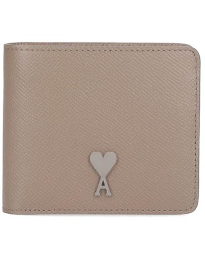 Ami Paris Bi-fold Wallet "de Coeur" - White