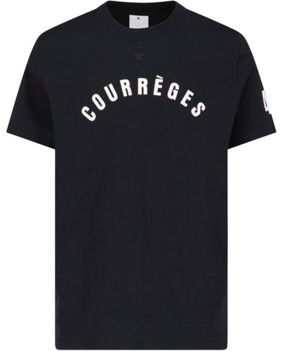 Courreges T-Shirt Logo - Nero