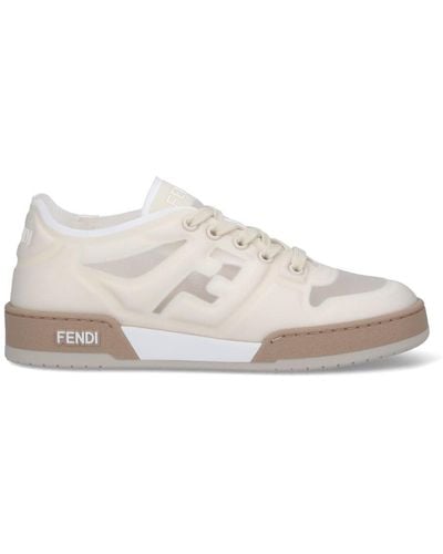 Fendi Sneakers Low Top "Match" - Bianco