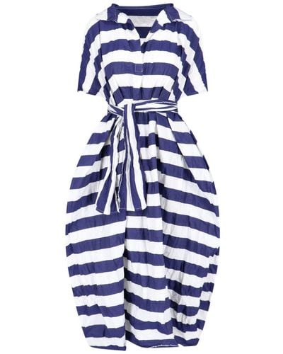 Daniela Gregis Striped Maxi Dress - Blue