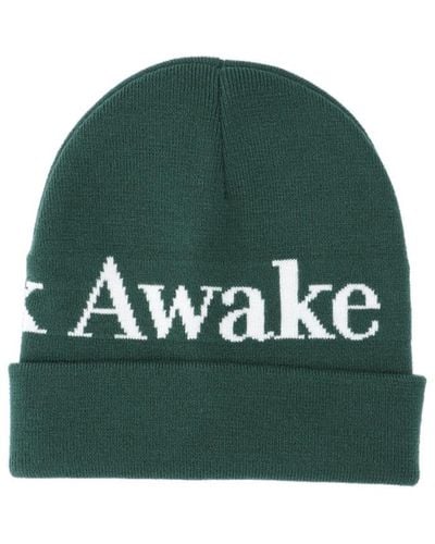 AWAKE NY "serif" Logo Beanie - Green