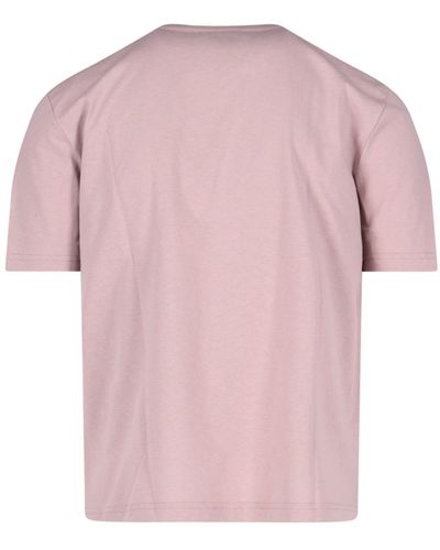 Lanvin 'curb' Logo T-shirt - Pink