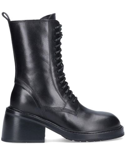 Ann Demeulemeester Lace-up Combat Boots - Black
