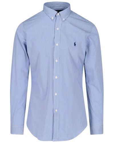 Polo Ralph Lauren Camicia A Righe - Blu