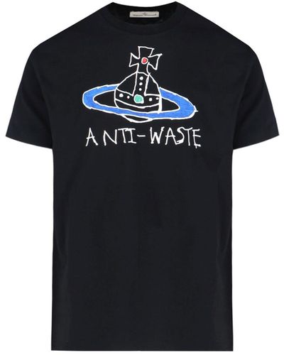 Vivienne Westwood Classic T-shirt "antiwaste" - Black