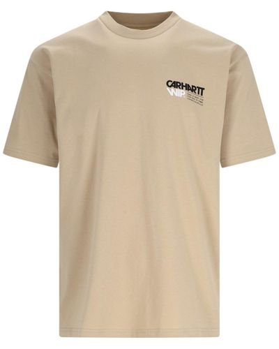 Carhartt 'contact Sheet' T-shirt - Natural