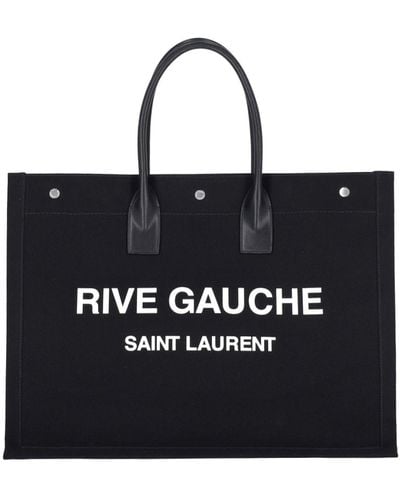 Saint Laurent Borsa Tote "Rive Gauche Large" - Nero