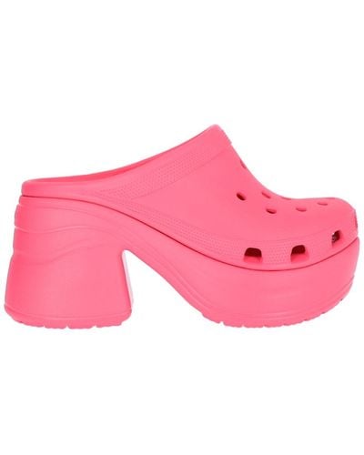 Crocs™ Siren Heeled Clog Sandals In - Pink