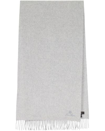 Loro Piana Large "unita" Scarf - Grey