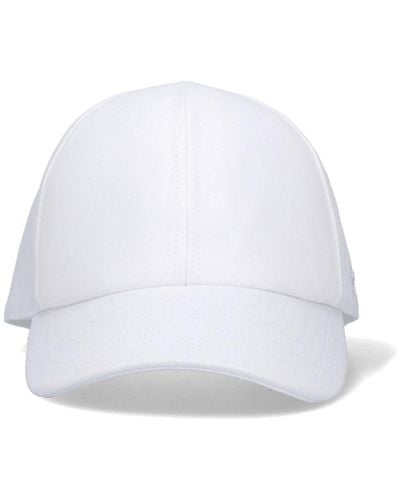 Courreges Cappello Baseball Logo - Bianco