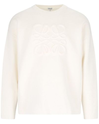 Loewe Logo Sweater - White