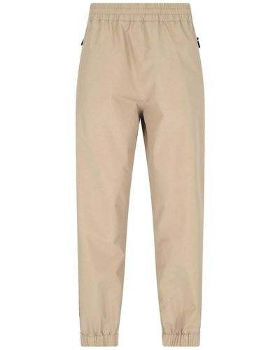 3 MONCLER GRENOBLE Logo Track Trousers - Natural