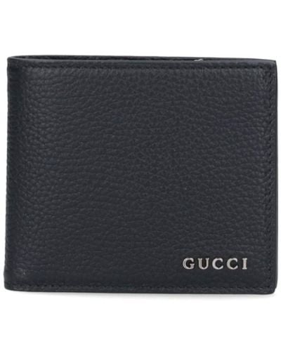 Gucci Portafoglio Bi-Fold Logo - Nero