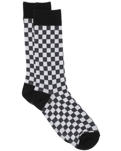 Undercover 'checkerboard' Socks - Black