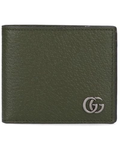 Gucci Portafoglio Bi-Fold "Gg" - Verde