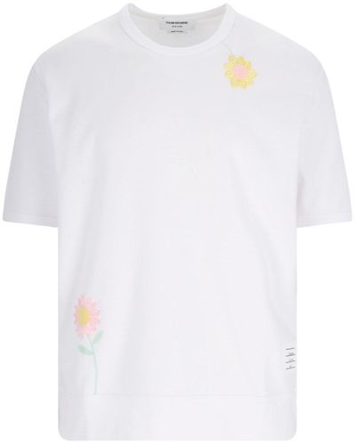 Thom Browne Logo T-shirt - White