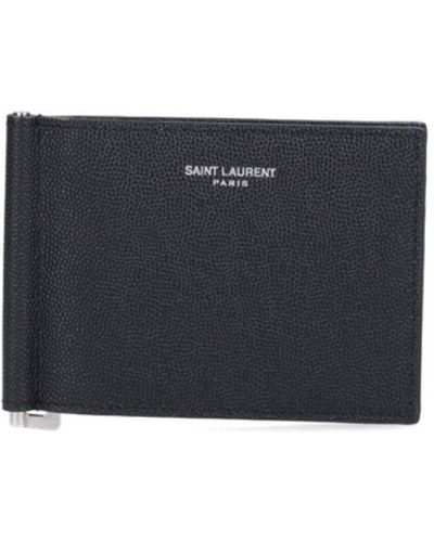 Saint Laurent Money Holder Wallets - Black