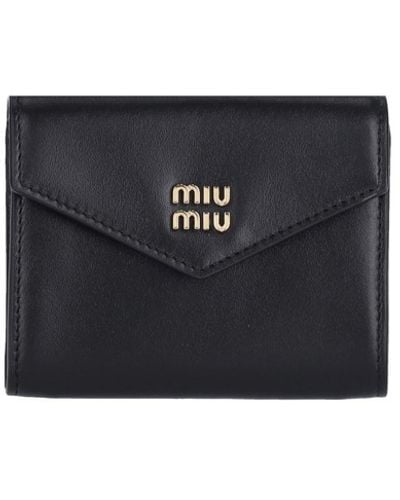 Miu Miu Wallet With Shoulder Strap - Black