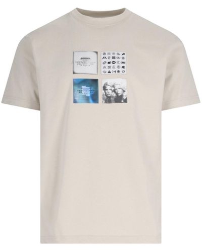 Adererror T-Shirt Dettaglio Etichette - Bianco