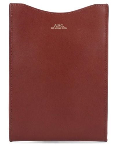 A.P.C. 'jamie' Neck Pouch - Red