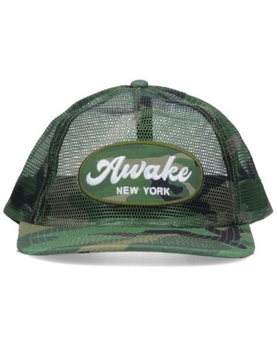 AWAKE NY Cappello Baseball Camouflage - Verde
