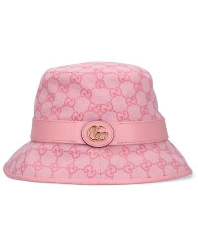 Gucci 'Gg' Cloche Hat - Pink
