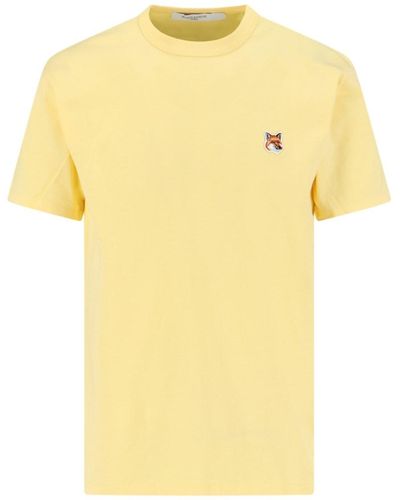 Maison Kitsuné Logo T-shirt - Yellow