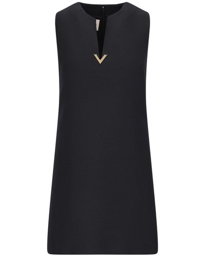 Valentino Logo Mini Dress - Black