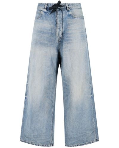 Balenciaga Oversized Denim Pants - Blue