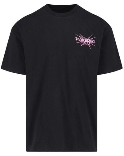 POLAR SKATE T-Shirt "Spiderweb" - Nero