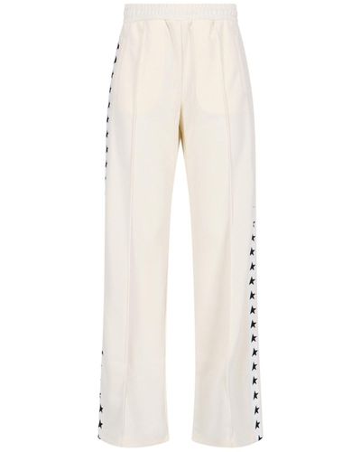 Golden Goose Side Stripe Trousers - Natural