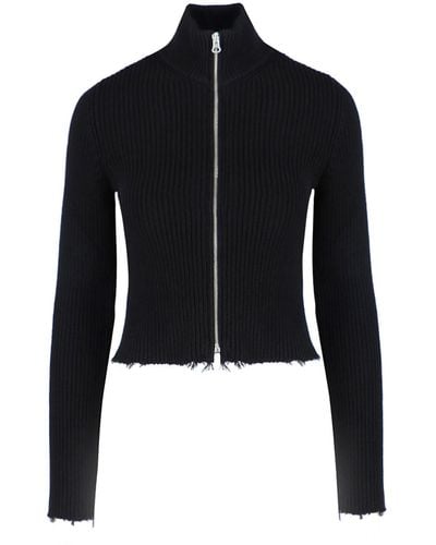 MM6 by Maison Martin Margiela Zip Sweater - Black
