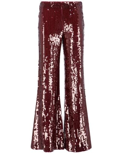ROTATE BIRGER CHRISTENSEN Sequin Trousers - Red