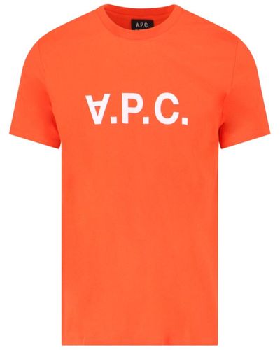A.P.C. 'vpc Color H' T-shirt - Orange