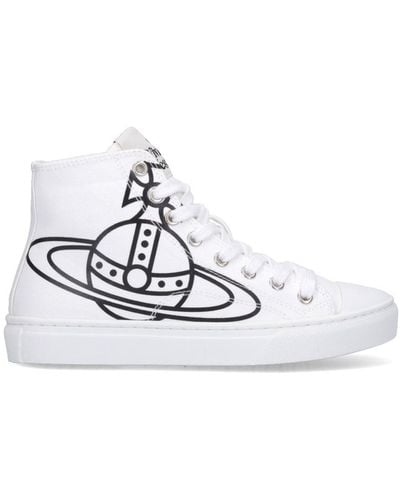 Vivienne Westwood Sneakers High "Orb" - Bianco