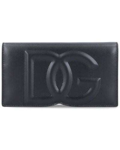 Dolce & Gabbana 'dg Logo' Smartphone Pouch - Black