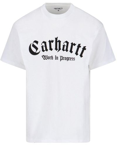 Carhartt T-Shirt Stampa "S/S Onyx" - Bianco