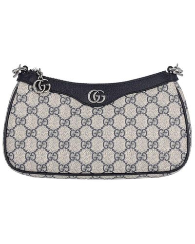 Gucci 'ophidia' Small Shoulder Bag - Grey