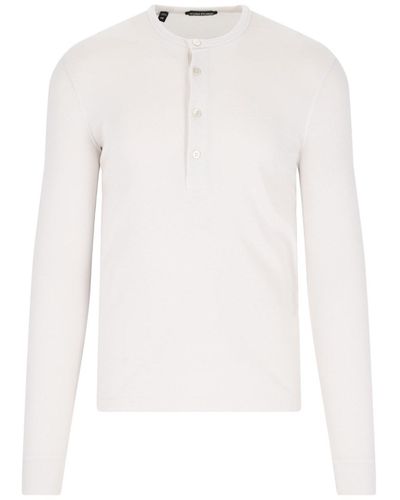 Tom Ford 'henley' T-shirt - White