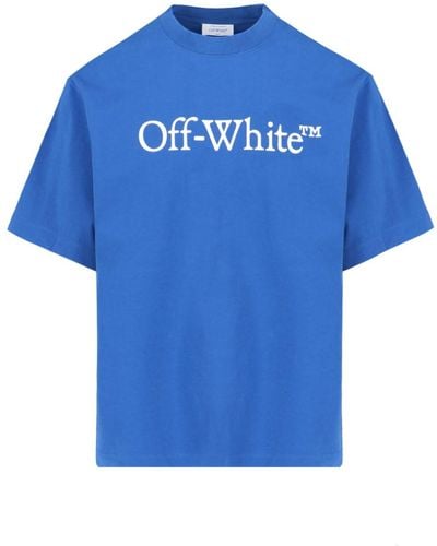 Off-White c/o Virgil Abloh Skate Logo T-shirt - Blue