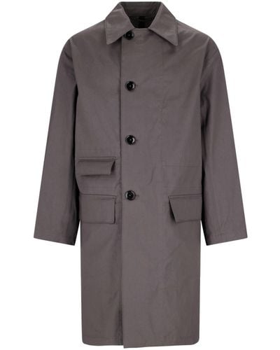 Lemaire Single-breasted Trench Coat - Grey