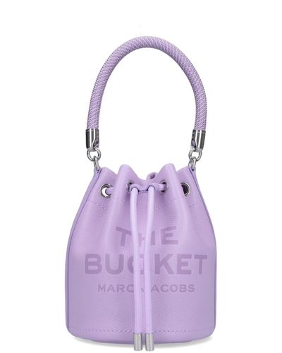 Marc Jacobs "the Leather Bucket" Bag - Purple
