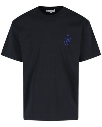 JW Anderson 'camper' Print Logo T-shirt - Black