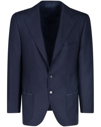 Cesare Attolini Blazer Due Bottoni - Blu