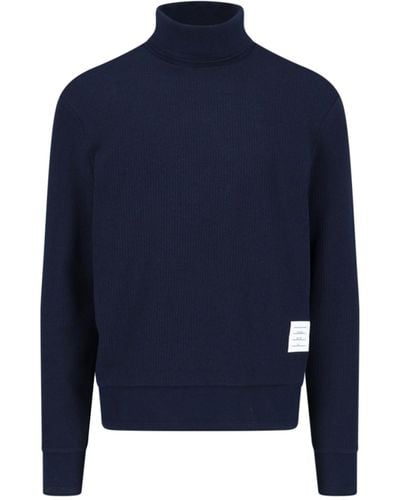 Thom Browne Logo Sweater - Blue