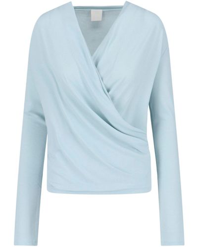 Givenchy Draped Blouse - Blue