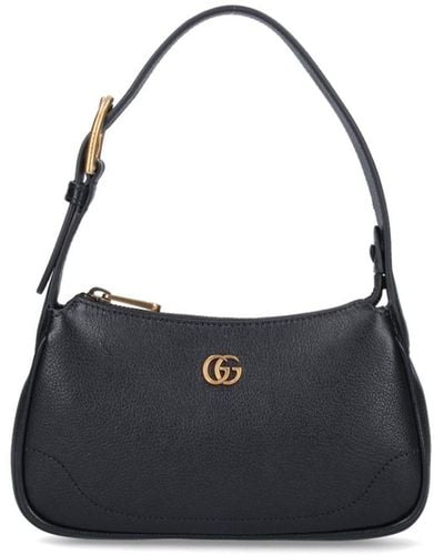 Gucci 'aphrodite Doppia G' Shoulder Bag - Black