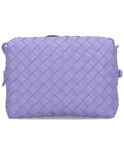 Bottega Veneta Small Loop Shoulder Bag - Purple
