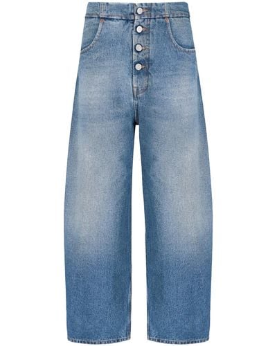 MM6 by Maison Martin Margiela Cropped Jeans - Blue